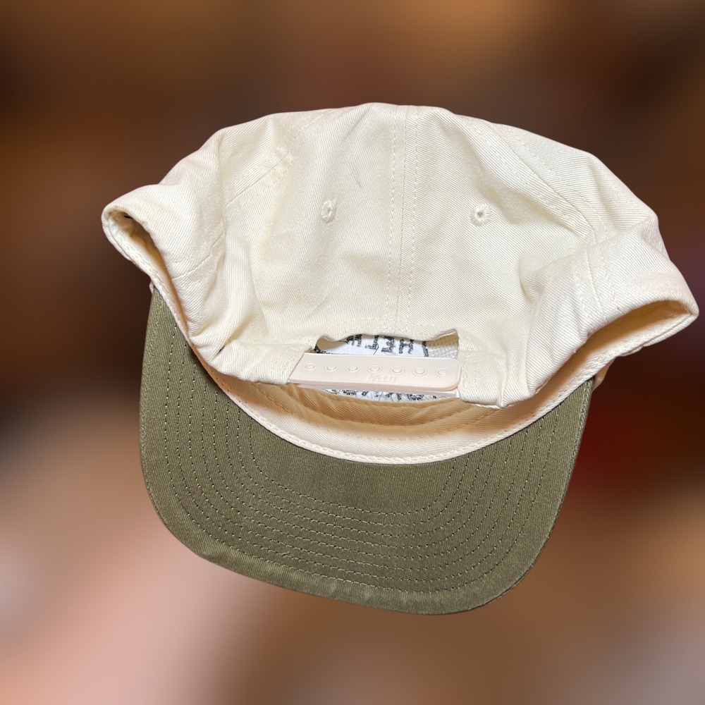 Helms Workshop Austin TX Hat Mens OS Snapback Cream Green Weld USA Made In USA‎ - Picture 6 of 6